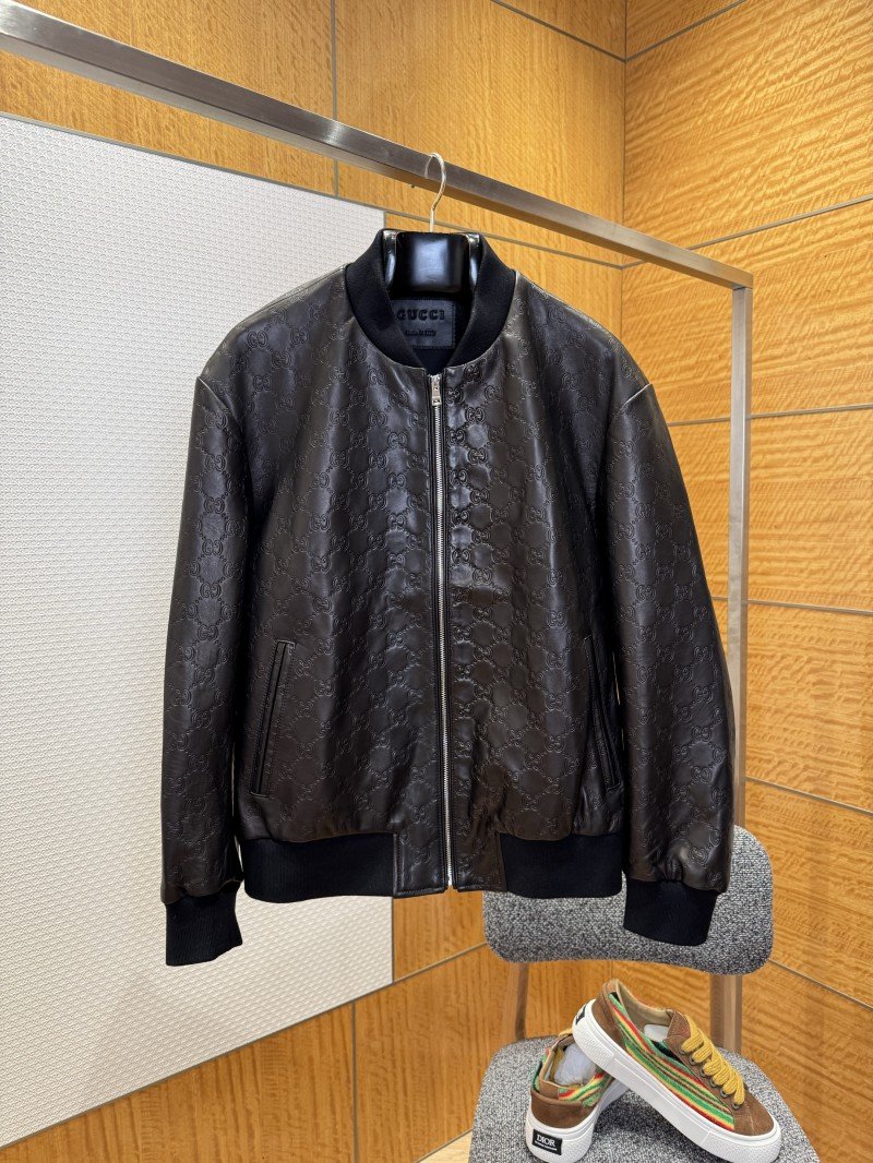 wsxc1765161728555_0.jpg Gucci Genuine Leather Jacket Coat - 图片 1