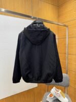 LV Dark Texture Hooded Jacket Coat 2 - 图片 2