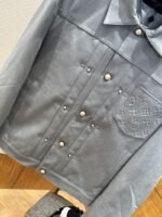 LV Suede Embossed Jacket Coat 1 - 图片 4