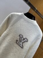 LV Solid Color Letter Logo Knit Sweater - 图片 7