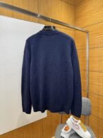 LV Embroidered Crew Neck Long Sleeve Sweater - 图片 2