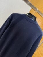 LV Embroidered Crew Neck Long Sleeve Sweater - 图片 6
