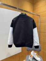 LV Color-Block Embroidered Baseball Jacket Coat - 图片 2
