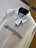 LV Embroidered Half-Zip Sweatshirt - 图片 4