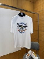 LV Collaboration Embroidered Knit Short-Sleeve T-Shirt