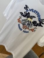 LV Collaboration Embroidered Knit Short-Sleeve T-Shirt - 图片 4