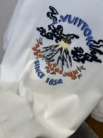 LV Collaboration Embroidered Knit Short-Sleeve T-Shirt - 图片 5