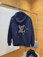 LV Sailing Embroidered Letter Hooded Sweatshirt - 图片 2