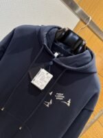 LV Sailing Embroidered Letter Hooded Sweatshirt - 图片 3