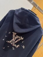 LV Sailing Embroidered Letter Hooded Sweatshirt - 图片 6