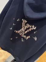 LV Sailing Embroidered Letter Hooded Sweatshirt - 图片 7