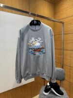 LV Embroidered Crewneck Sweatshirt