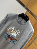 LV Embroidered Crewneck Sweatshirt - 图片 3