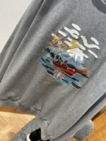 LV Embroidered Crewneck Sweatshirt - 图片 4
