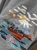 LV Embroidered Crewneck Sweatshirt - 图片 6