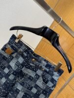 LV Checkered Denim Shorts - 图片 3