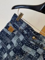 LV Checkered Denim Shorts - 图片 6