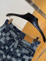 LV Checkered Denim Shorts - 图片 7