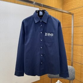 LV Pocket Print Long-Sleeve Shirt