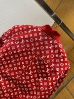 LV Full-Print Jacquard Leather Jacket Coat - 图片 6