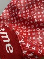 LV Full-Print Jacquard Leather Jacket Coat - 图片 8