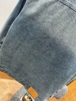 LV Washed Embossed Denim Jacket Coat - 图片 7