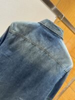 LV Studded Lapel Denim Long-Sleeve Shirt - 图片 7