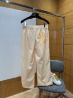 LV Yellow and White Striped Casual Trousers - 图片 2