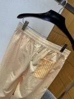 LV Yellow and White Striped Casual Trousers - 图片 6