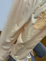 LV Yellow and White Striped Casual Trousers - 图片 7