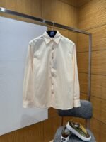 LV Long-Sleeve Collared Striped Shirt