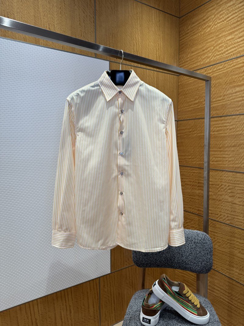wsxc1765246507418_0.jpg LV Long-Sleeve Collared Striped Shirt - 图片 1