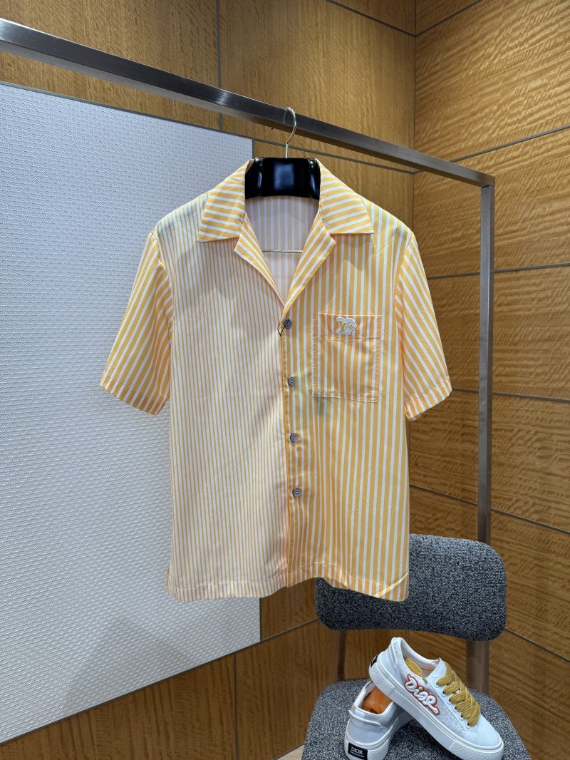 wsxc1765247101151_0.jpg LV Striped Patchwork Short-Sleeve Shirt - 图片 1