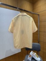 LV Striped Patchwork Short-Sleeve Shirt - 图片 2