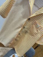 LV Striped Patchwork Short-Sleeve Shirt - 图片 4