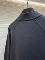 Hermes Solid-Color Ribbed Single-Button Long-Sleeve Jacket Coat - 图片 9
