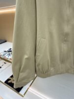 Miu Miu Solid Color Lapel Zipper Micro Logo Long Sleeve Jacket - 图片 6