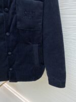 Miu Miu Leather Collar Corduroy Down Jacket - 图片 7