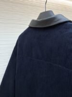 Miu Miu Leather Collar Corduroy Down Jacket - 图片 9