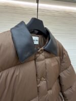 Miu Miu Lapel Single-Breasted Long-Sleeve Down Jacket - 图片 8