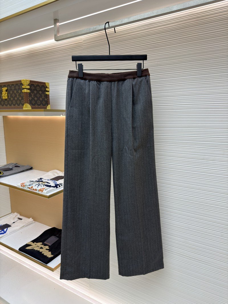 wsxc1765491726329_0.jpg Miu Miu Fine-Striped Straight-Leg Casual Pants - 图片 1
