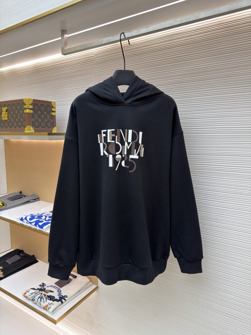 wsxc1765496926381_0.jpg Fendi Hooded Letter Print Long-Sleeve Sweatshirt - 图片 1