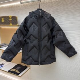 Fendi FF Nylon Down Jacket Coat