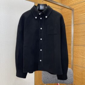 Miu Miu Reversible Logo Lapel Jacket Coat