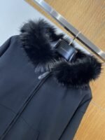 Balenciaga Long-Sleeve Zip-Up Hoodie With Fur Collar - 图片 3