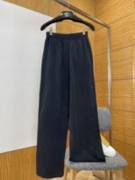 Balenciaga Letter Print Elastic Waist Wide-Leg Pants - 图片 2
