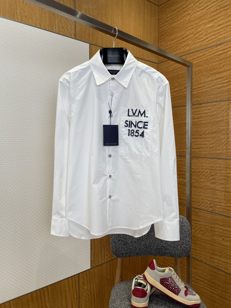 wsxc1767582734069_0.jpg LV Monogram Embroidered Long-Sleeve Shirt - 图片 1