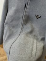 Prada Enameled Triangle Logo Letter Patchwork Down Jacket 1 - 图片 5