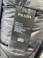 Prada Enameled Triangle Logo Letter Patchwork Down Jacket 2 - 图片 9