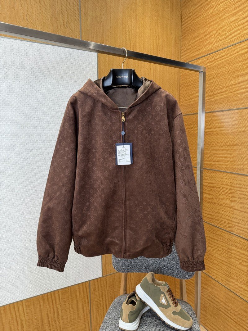 wsxc1767663571505_0.jpg LV All-Over Print Suede Hooded Jacket - 图片 1